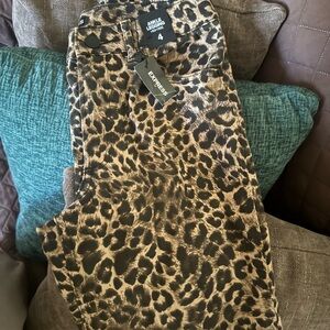 Express High-Rise Ankle Leggings in Leopard Print